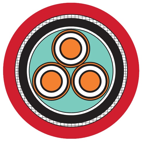 MV power and lighting cable diagram