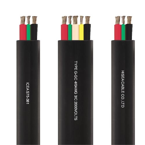 Type G-GC Flat Portable Power Cable 2KV