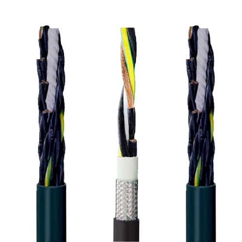 High flexible energy chain Shield Power cable