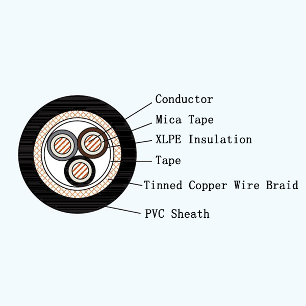 CJ82NA XLPE Insulated Armored Marine Power Cable