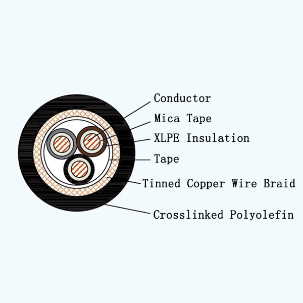CJ85NC XLPE Insulated Armored Marine Power Cable