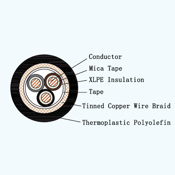 CJ86NC XLPE Insulated Armored Marine Power Cable